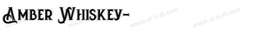 Amber Whiskey字体转换
